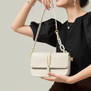 white leather crossbody bag, view 4 - MRSLM