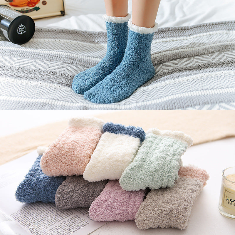 Women's fluffy thermal socks - MRSLM