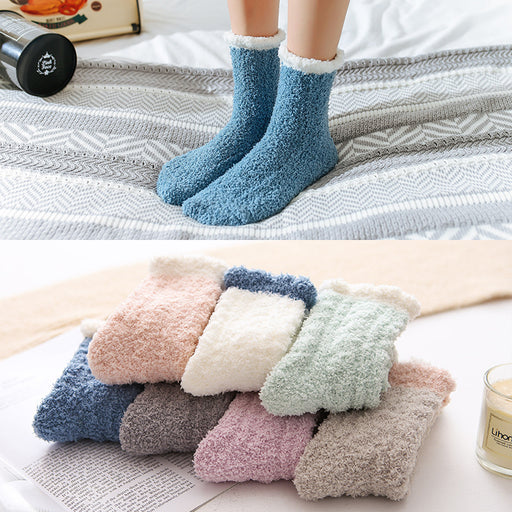 Women's fluffy thermal socks - MRSLM