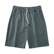 Retro cotton terry sweat shorts, view 9 - MRSLM