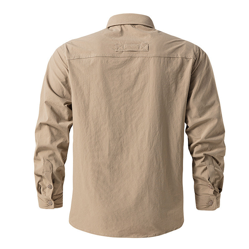 Quick-drying multi-pocket outdoor shirt, view 5 - MRSLM