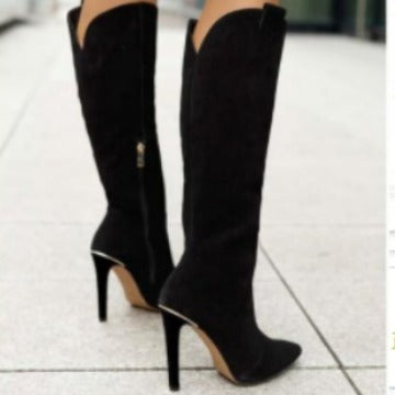 High fashion side-zipper boots, view 3 - MRSLM
