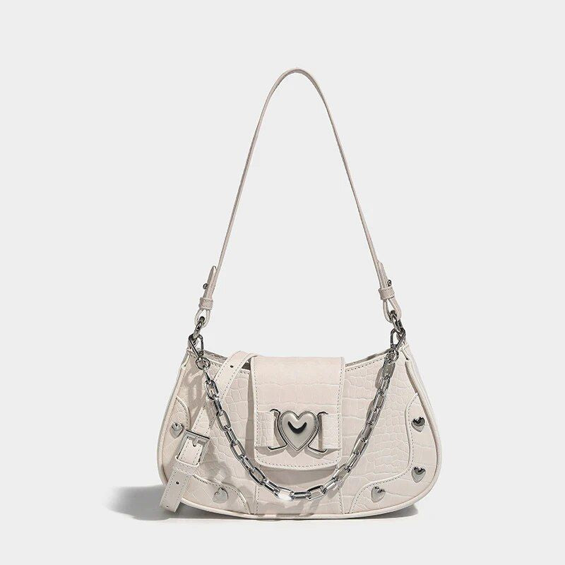 punk chain underarm purse, view 2 - MRSLM