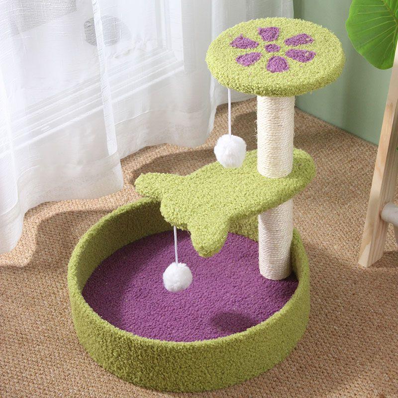 deluxe cat scratcher and climbing tree, view 2 - MRSLM