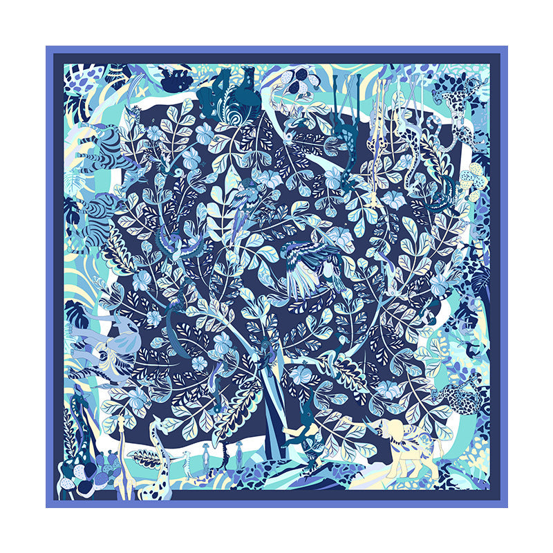 Silk twill square scarf - MRSLM