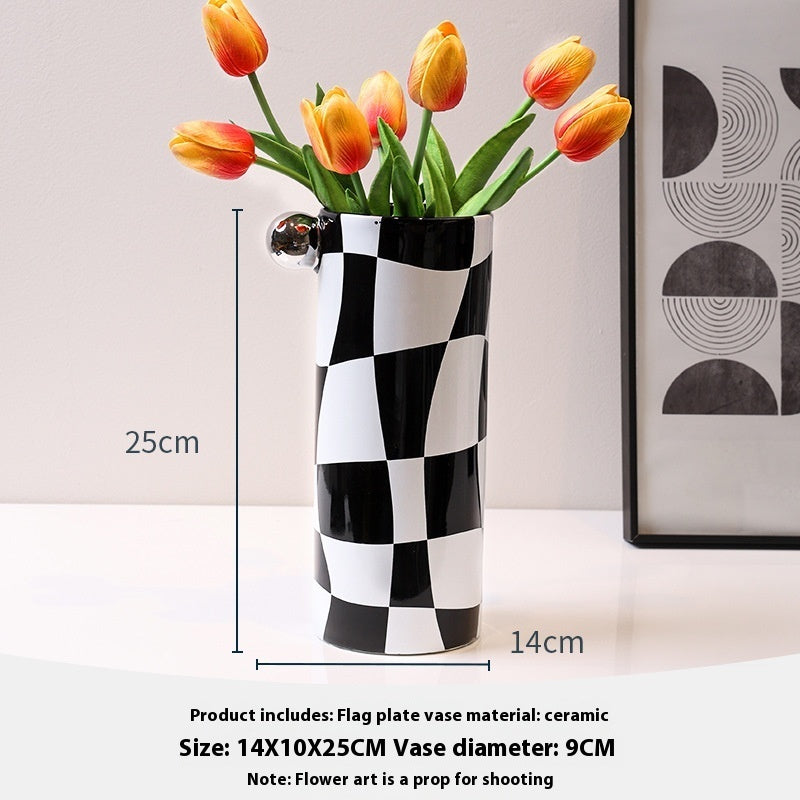 cream style chessboard decor, view 6 - MRSLM