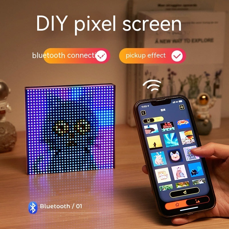 DIY pixel night light, view 2 - MRSLM