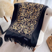 cashew flower jacquard scarf, view 7 - MRSLM