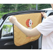 magnetic car sun shade with cartoon design - MRSLM