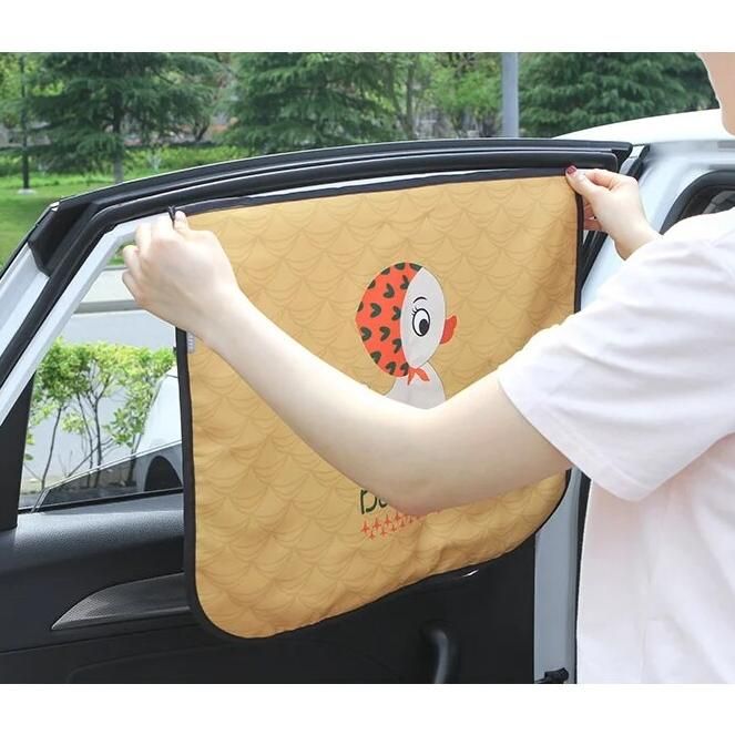 magnetic car sun shade with cartoon design - MRSLM