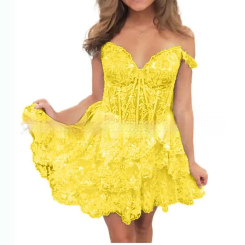 sequin short party dress, view 6 - MRSLM