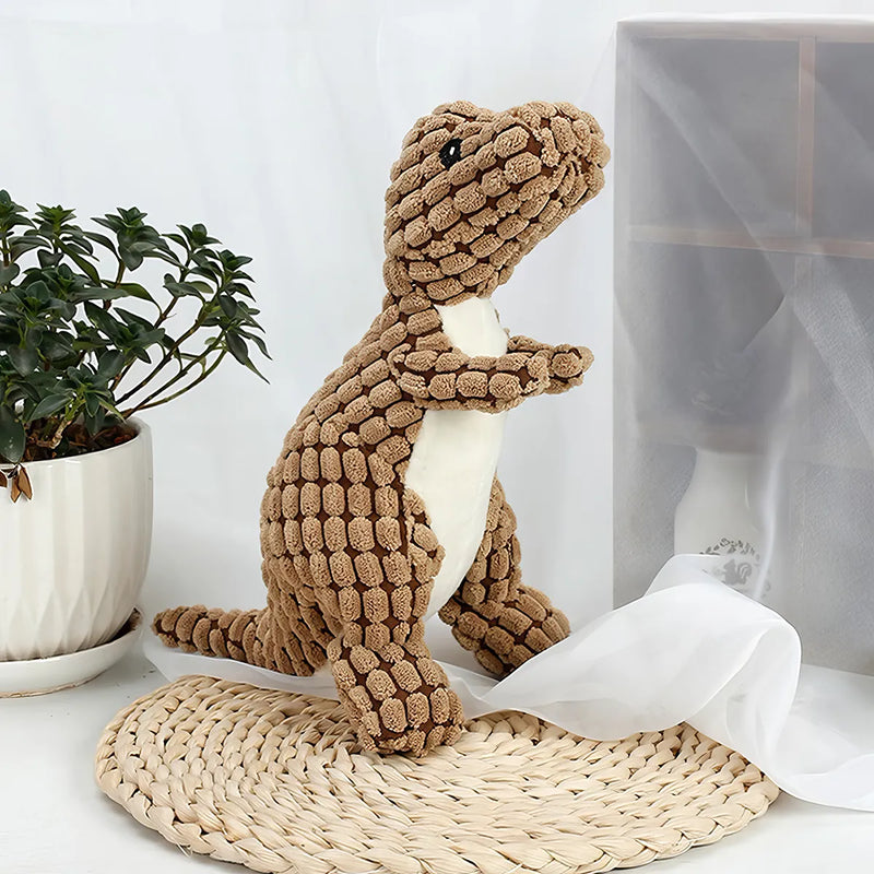 plush dinosaur pet toy, view 6 - MRSLM