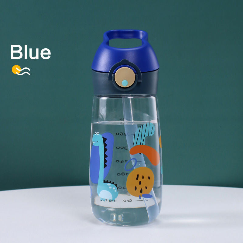 kids water bottle with straw, view 4 - MRSLM