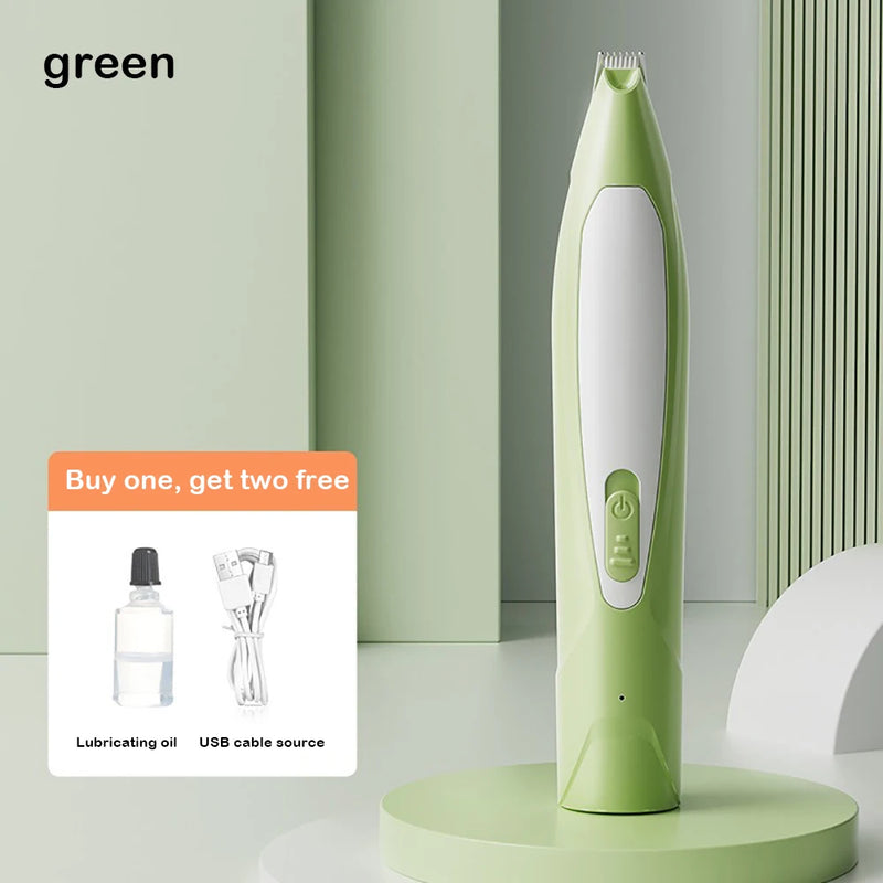 quiet usb rechargeable pet grooming shaver, view 3 - MRSLM