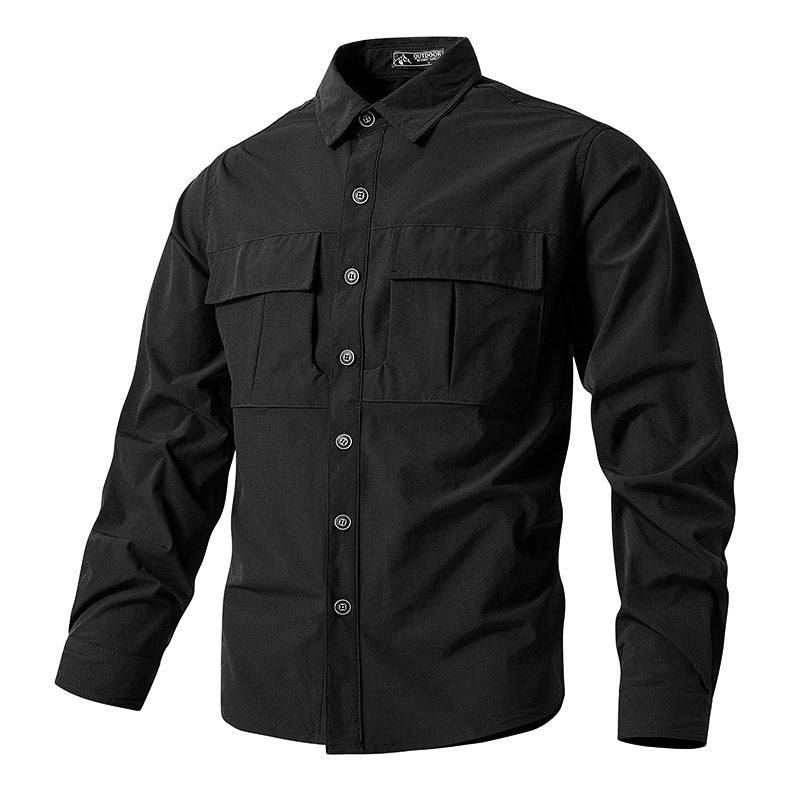 Quick-drying multi-pocket outdoor shirt, view 2 - MRSLM