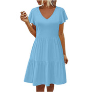 women's pleated layered dress, view 10 - MRSLM