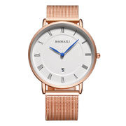 men's slim stainless steel business watch, view 9 - MRSLM