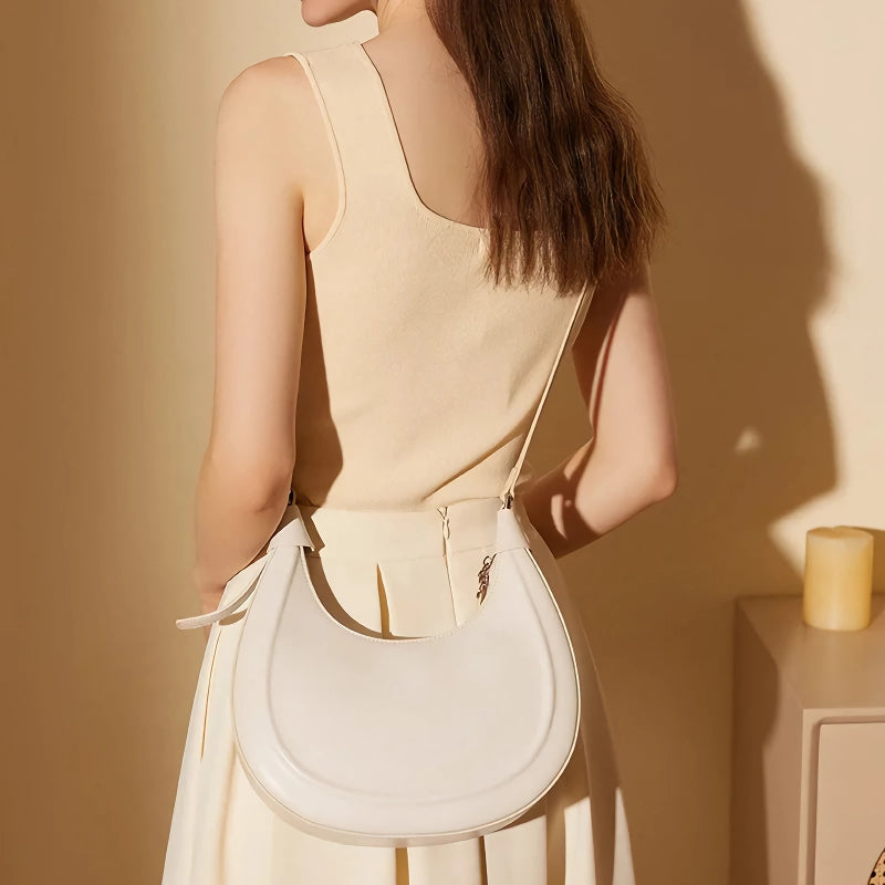 genuine leather moon bag, view 8 - MRSLM