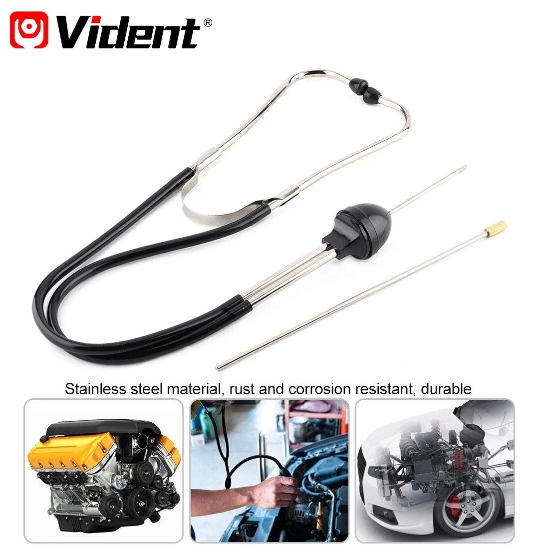 Auto Engine Diagnostic Cylinder Stethoscope - Car Mechanic’s Hearing Tool 2023