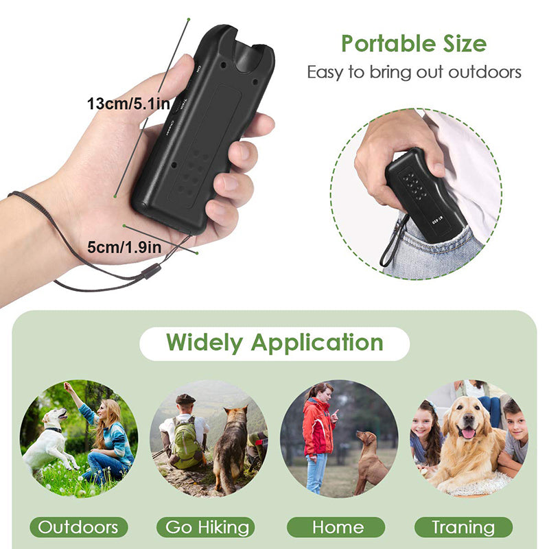 ultrasonic dog repeller and anti-bark device, view 8 - MRSLM