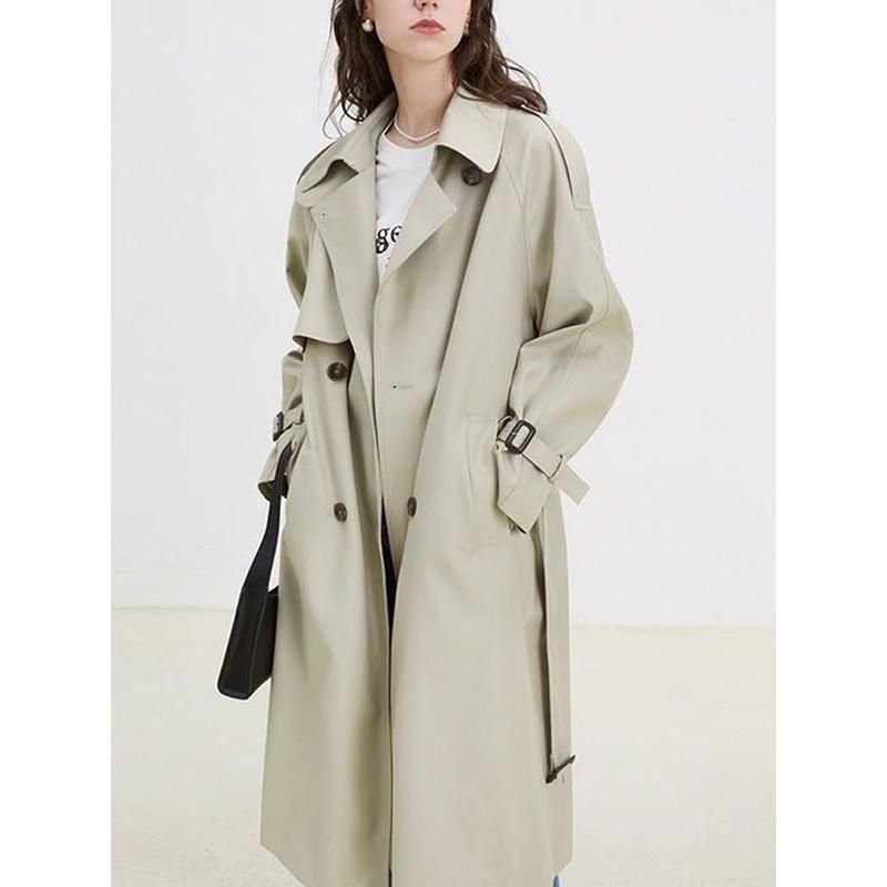 long sleeve double-breasted trench coat, view 5 - MRSLM