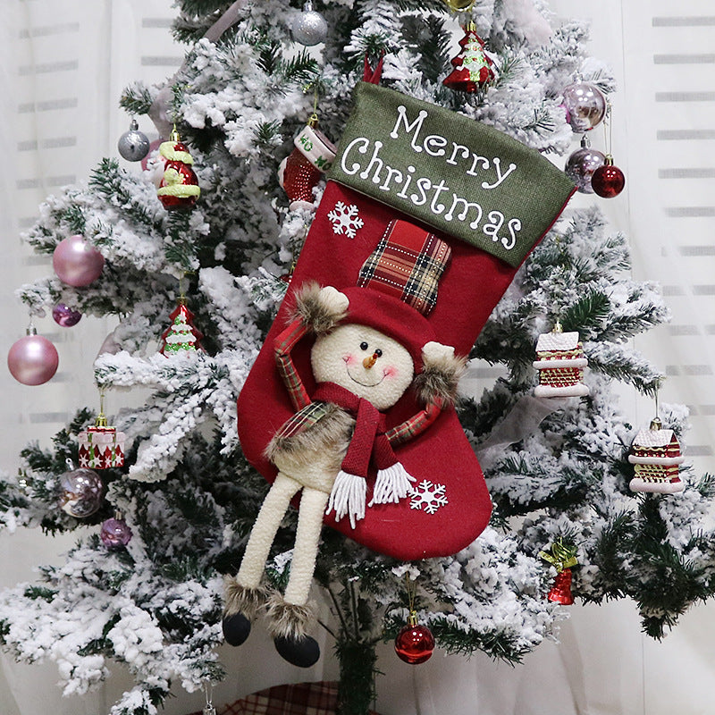 Big 3D plush Christmas stocking, view 8 - MRSLM