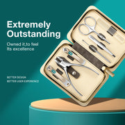 Color contrast stainless steel manicure set, view 4 - MRSLM