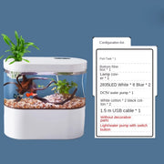 mini self-circulation goldfish tank, view 3 - MRSLM