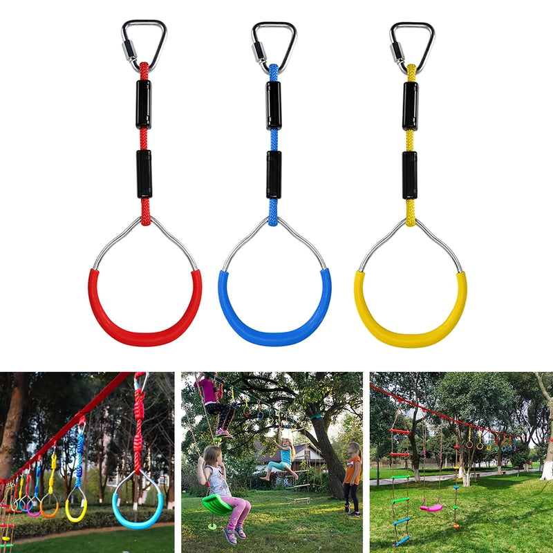kids adjustable gymnastic ring swing, view 3 - MRSLM