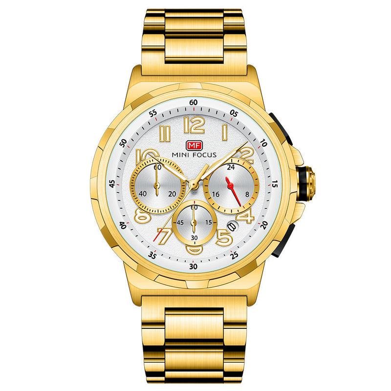 men's business quartz watch, view 3 - MRSLM