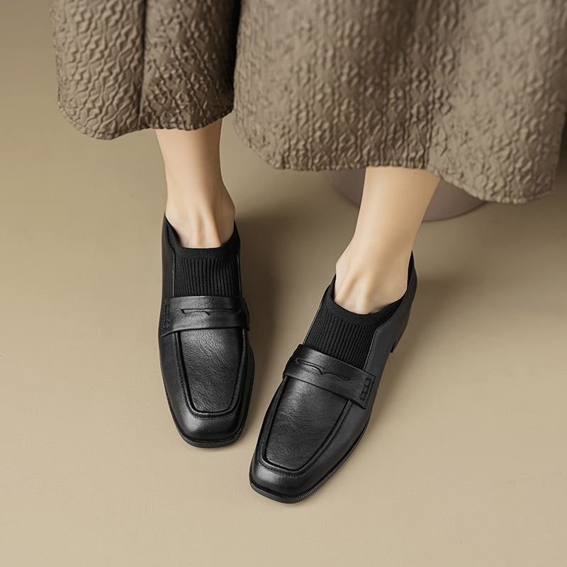 retro leather pumps, view 7 - MRSLM