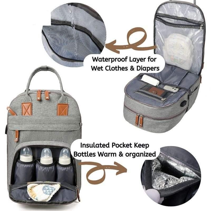 diaper bag backpack, view 8 - MRSLM