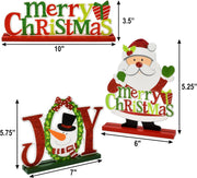 Christmas wooden table signs set of 6, view 5 - MRSLM