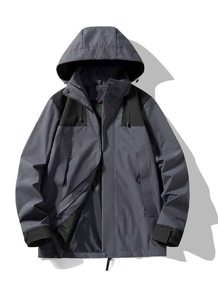 hooded waterproof outdoor jacket, view 9 - MRSLM