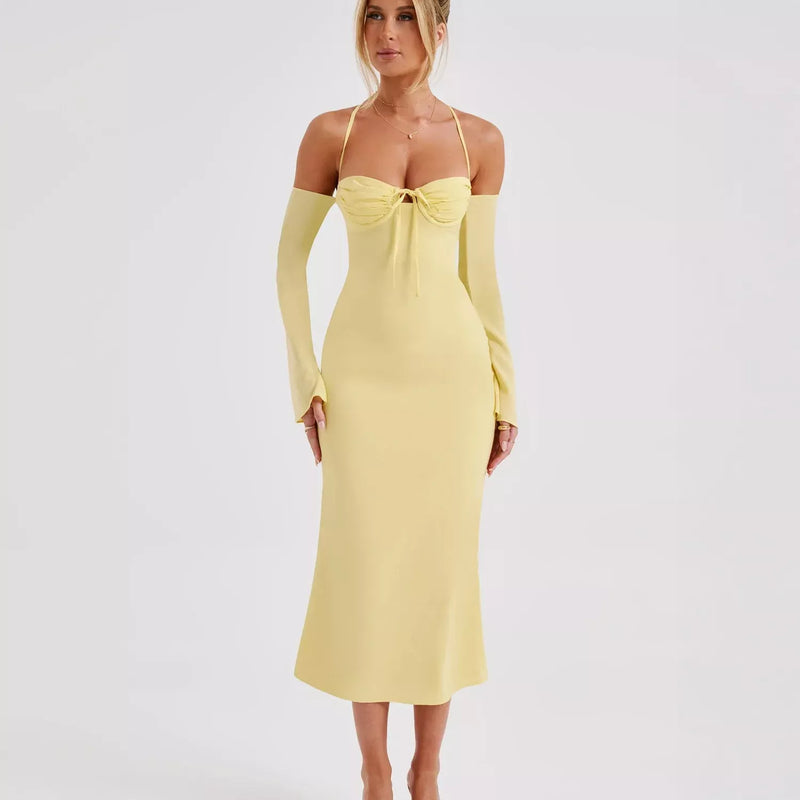 midi bodycon dress, view 2 - MRSLM