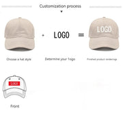 blank cotton baseball cap, view 3 - MRSLM