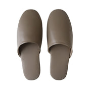leather couple indoor slippers, view 3 - MRSLM