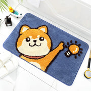 Cartoon flocking non-slip bathroom mat, view 6 - MRSLM