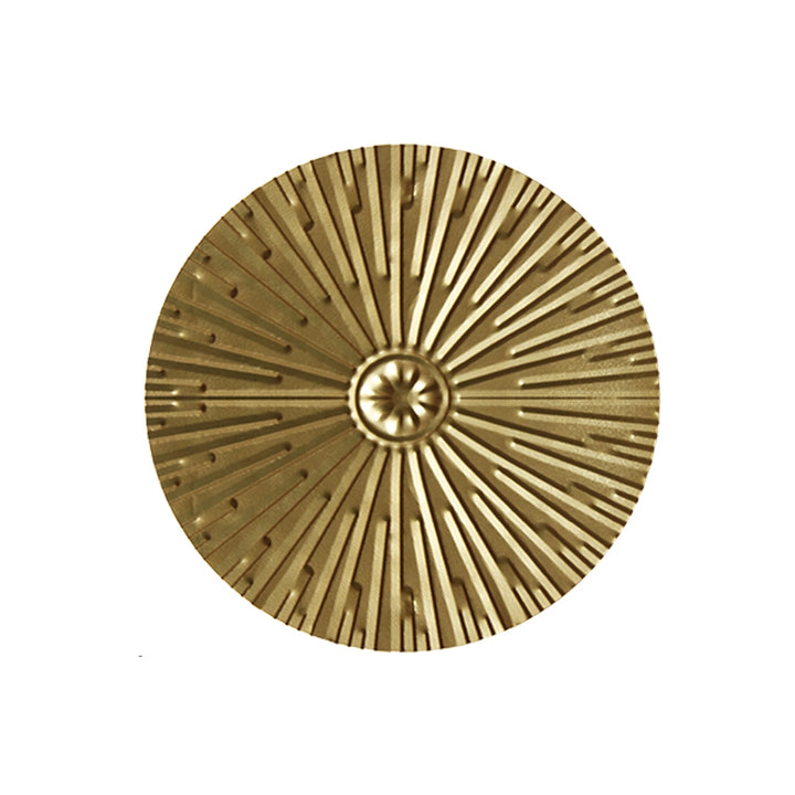 Elegant Round Gold Metal Wall Hanging Decoration