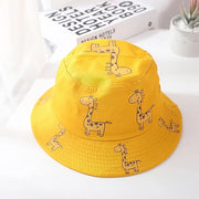 cartoon giraffe bucket hat for kids, view 5 - MRSLM