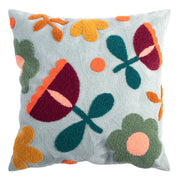 floral embroidery cushion cover, view 12 - MRSLM