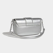 silver shoulder and crossbody bag, view 3 - MRSLM