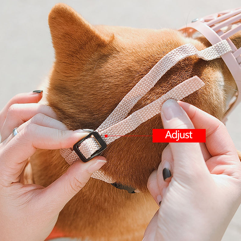 breathable silicone dog muzzle, view 6 - MRSLM