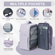 large travel backpack with laptop compartment, view 12 - MRSLM