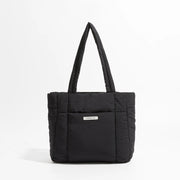 quilted puffy cotton tote bag, view 2 - MRSLM