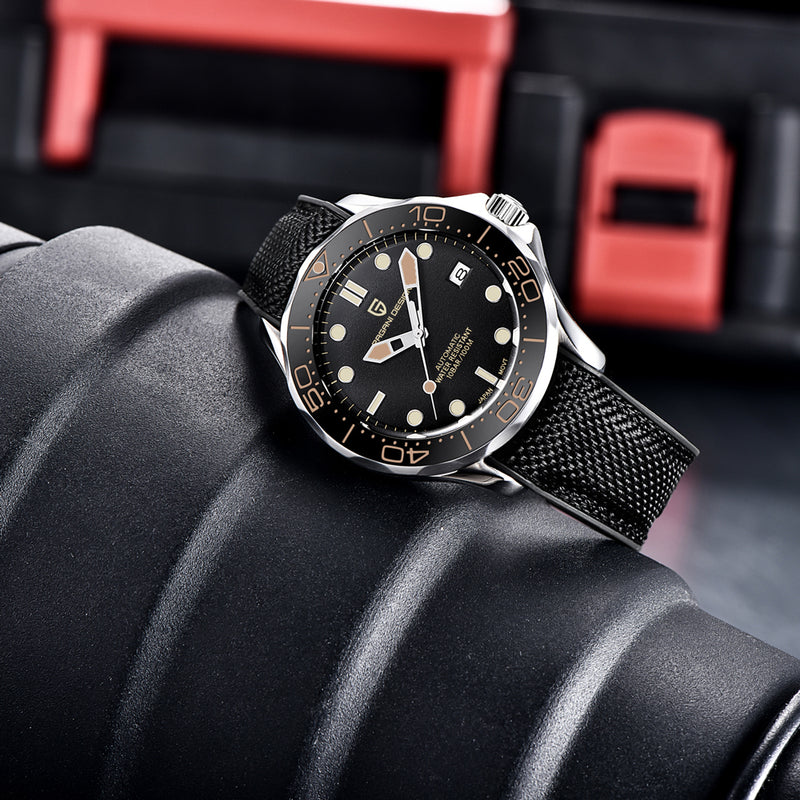 men's automatic sapphire watch, view 6 - MRSLM