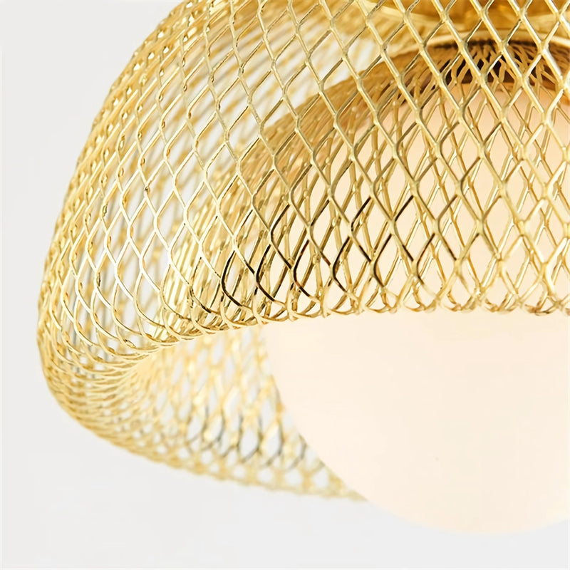 modern nordic iron led pendant light, view 6 - MRSLM