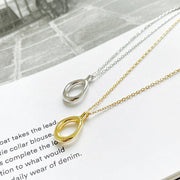 925 silver water drop necklace, view 4 - MRSLM