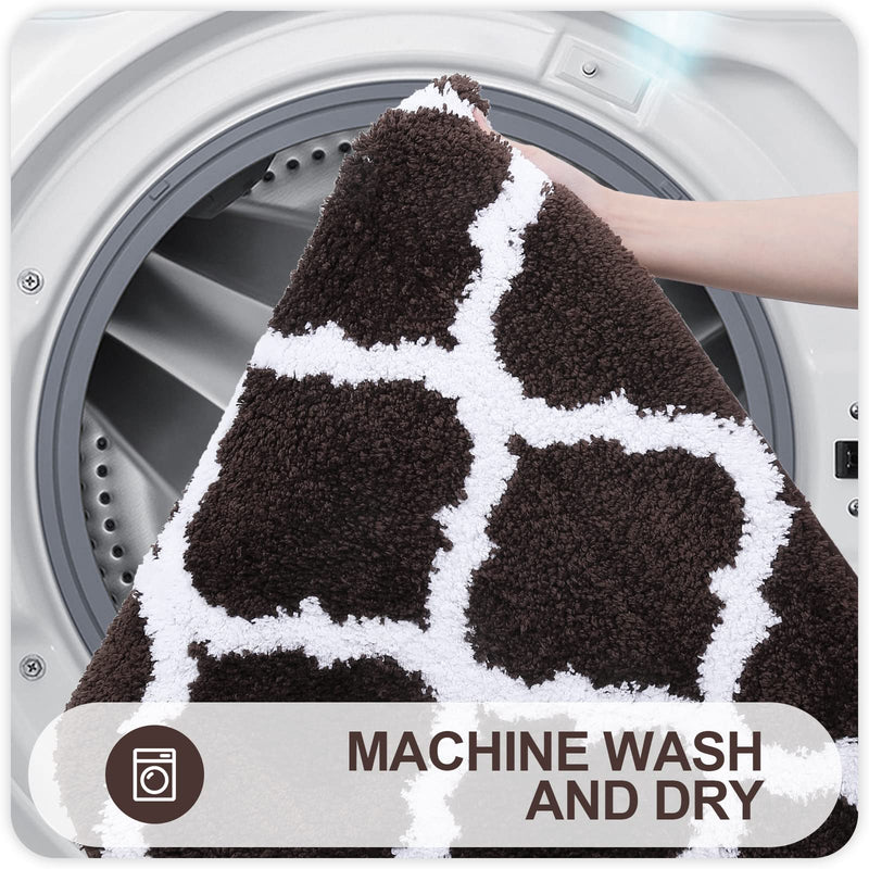 Ultra soft shaggy bath mat set, view 10 - MRSLM