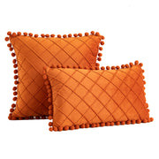 velvet plaid throw pillow covers, view 4 - MRSLM